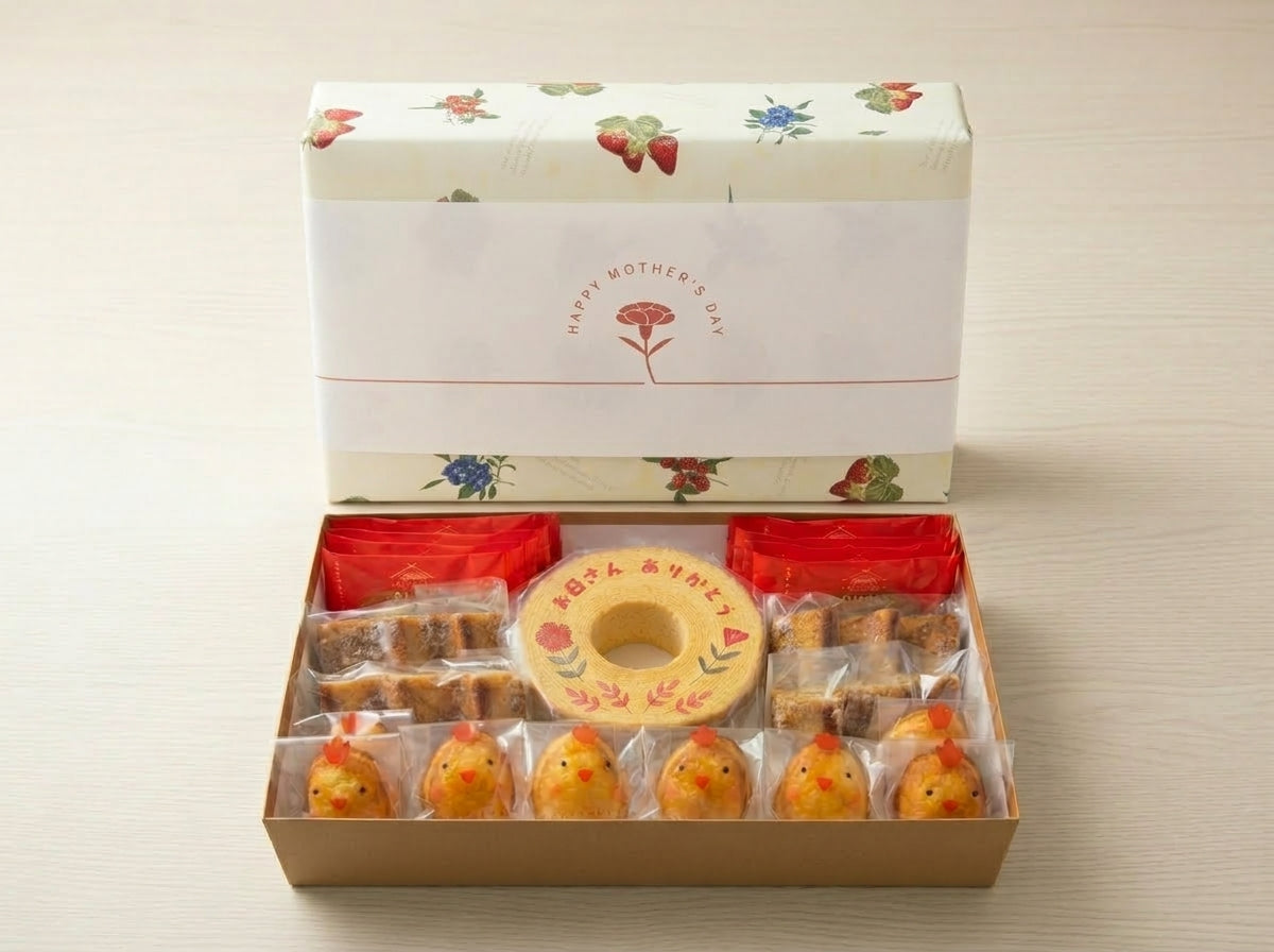 【母の日・数量限定】メッセージバウム&焼き菓子詰め合わせ